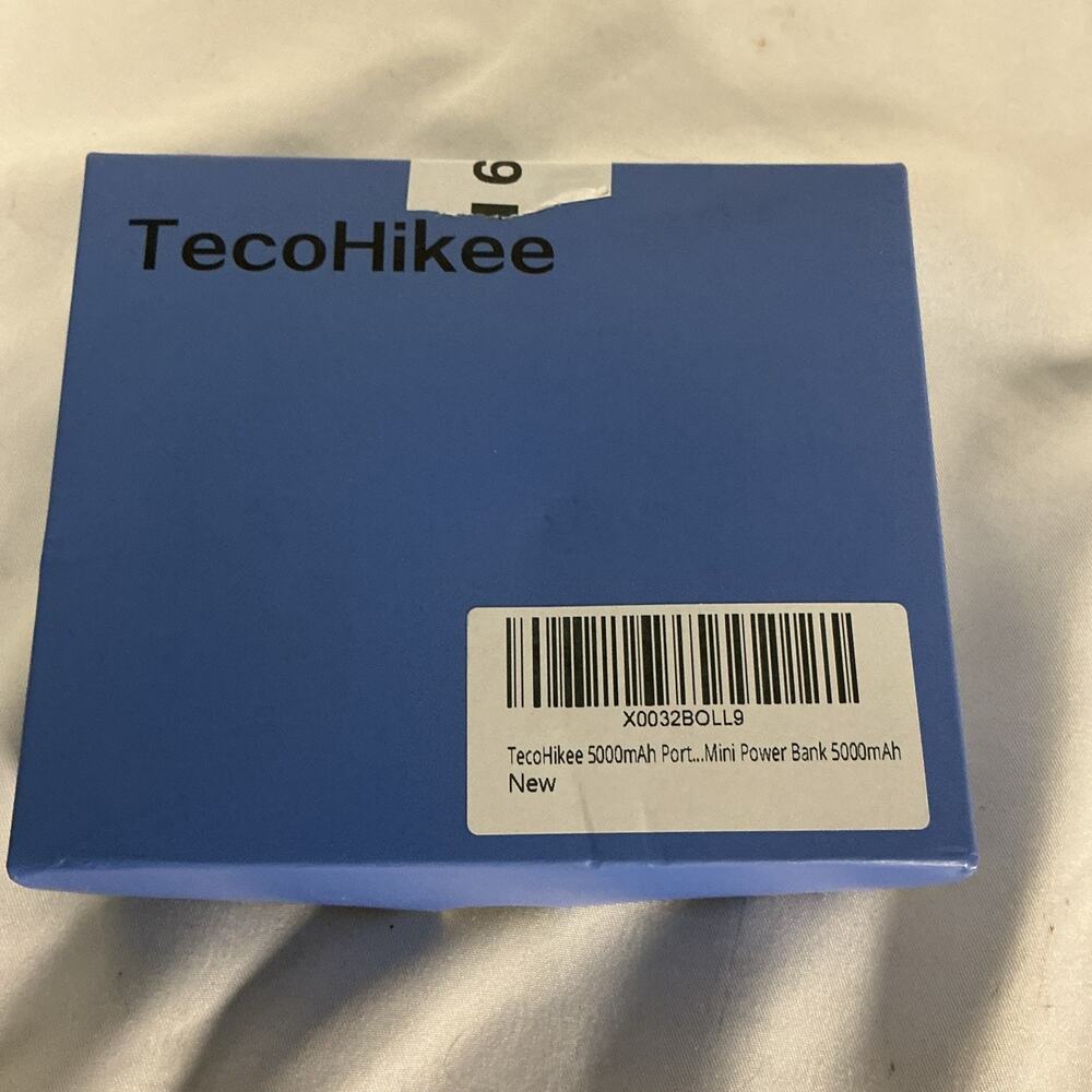 TecoHkee 5200mAh Portable Mini Power Bank Battery Charger w/Cable Open Box